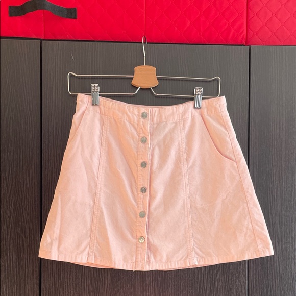 Hot Topic Exclusive Pastel Pink Riverdale Betty A-Line Corduroy Skirt - Picture 3 of 9